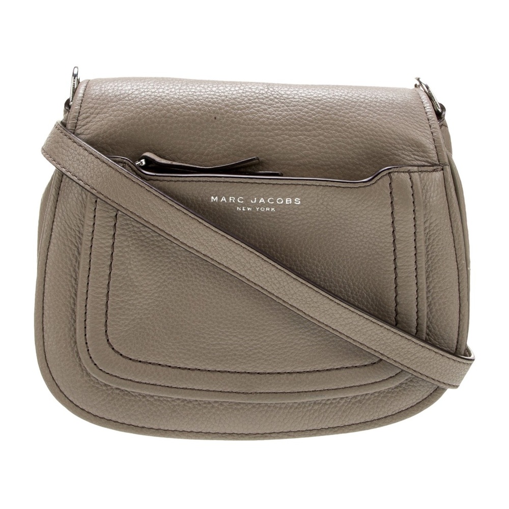 Marc Jacobs Beige Leather Empire City Saddle Crossbody Bag